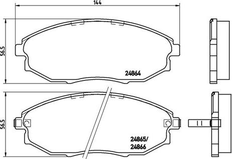 Magneti Marelli 363700410007 - Bremžu uzliku kompl., Disku bremzes adetalas.lv