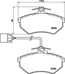 Magneti Marelli 363700485034 - Bremžu uzliku kompl., Disku bremzes adetalas.lv