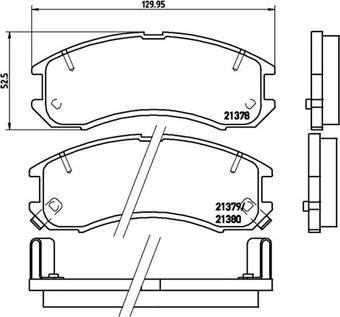 Magneti Marelli 363700424024 - Bremžu uzliku kompl., Disku bremzes adetalas.lv