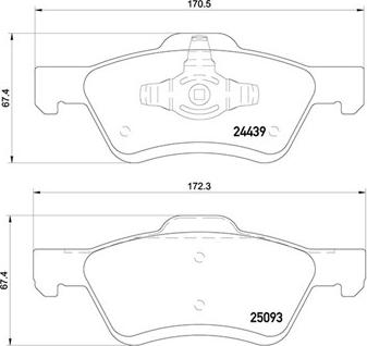 Magneti Marelli 363700424159 - Bremžu uzliku kompl., Disku bremzes adetalas.lv