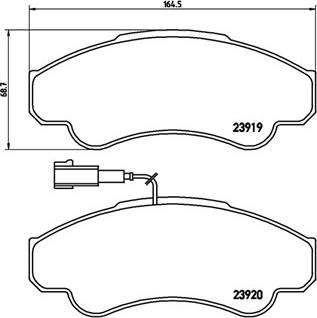 Magneti Marelli 363700423092 - Bremžu uzliku kompl., Disku bremzes adetalas.lv