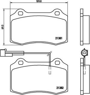 Magneti Marelli 363700423052 - Bremžu uzliku kompl., Disku bremzes adetalas.lv