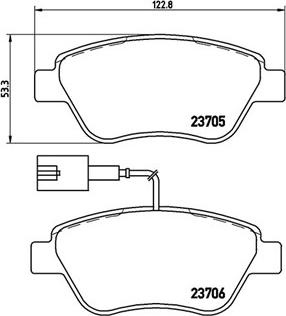 Magneti Marelli 363700423085 - Bremžu uzliku kompl., Disku bremzes adetalas.lv