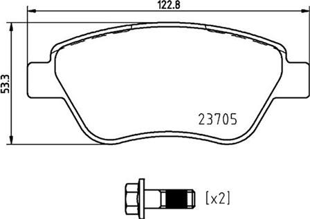 Magneti Marelli 363700423169 - Bremžu uzliku kompl., Disku bremzes adetalas.lv