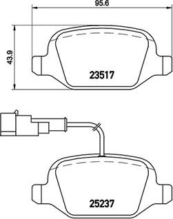 Magneti Marelli 363700423131 - Bremžu uzliku kompl., Disku bremzes adetalas.lv