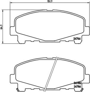 Magneti Marelli 363700528043 - Bremžu uzliku kompl., Disku bremzes adetalas.lv