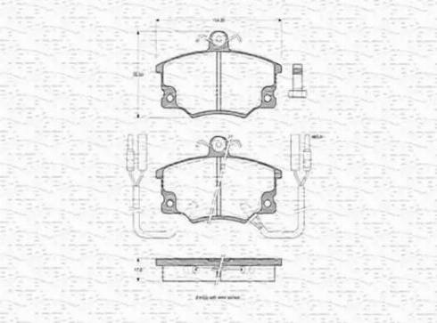 Magneti Marelli 363702160144 - Bremžu uzliku kompl., Disku bremzes adetalas.lv