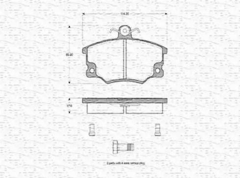 Magneti Marelli 363702160140 - Bremžu uzliku kompl., Disku bremzes adetalas.lv