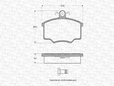 Magneti Marelli 363702160123 - Bremžu uzliku kompl., Disku bremzes adetalas.lv