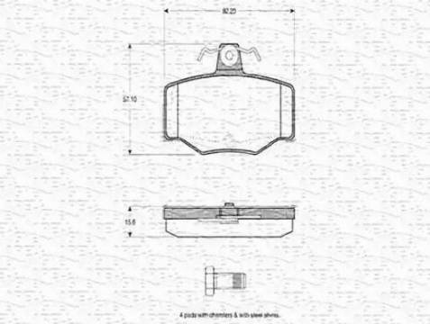 Magneti Marelli 363702160753 - Bremžu uzliku kompl., Disku bremzes adetalas.lv