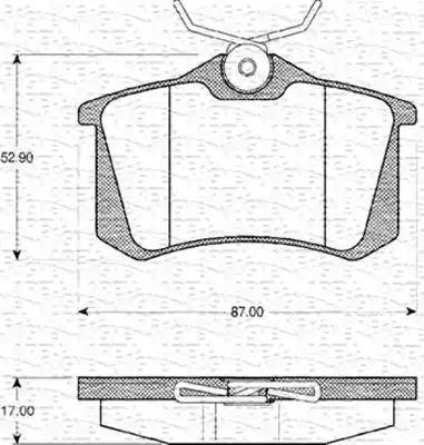 Magneti Marelli 363702161079 - Bremžu uzliku kompl., Disku bremzes adetalas.lv