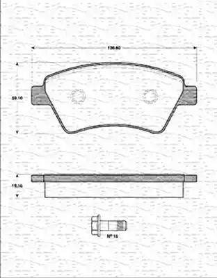 Magneti Marelli 363702161246 - Bremžu uzliku kompl., Disku bremzes adetalas.lv