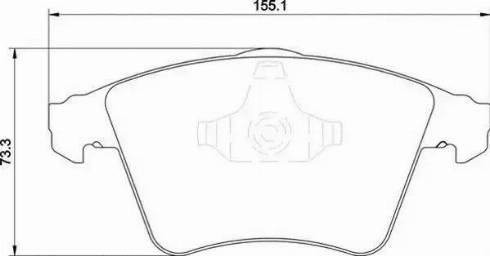 Magneti Marelli 363710201755 - Bremžu uzliku kompl., Disku bremzes adetalas.lv