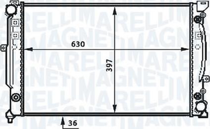 Magneti Marelli - BR RMM376720601 - Radiators, Motora dzesēšanas sistēma adetalas.lv