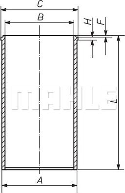 MAHLE 029 WV 20 00 - Cilindra čaula adetalas.lv