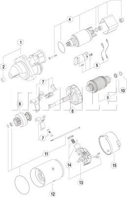 MAHLE MS 41 - Starteris adetalas.lv