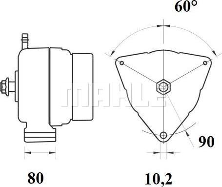 MAHLE 11209607 - Ģenerators adetalas.lv