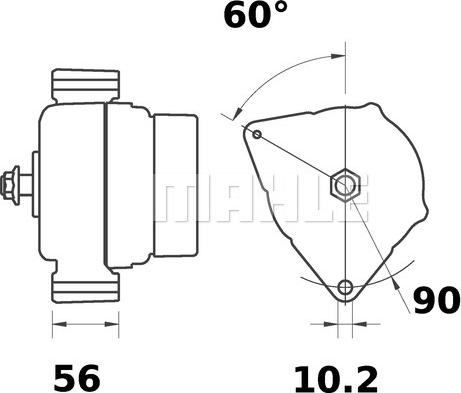 MAHLE 11204478 - Ģenerators adetalas.lv