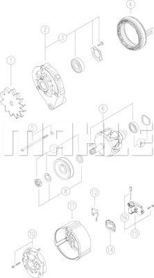 MAHLE MG 372 - Ģenerators adetalas.lv