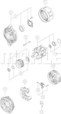 MAHLE MG 254 - Ģenerators adetalas.lv