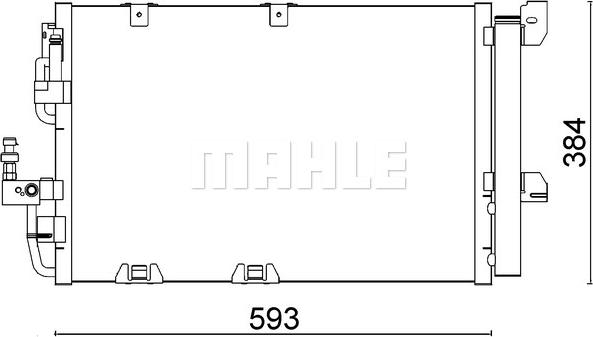 MAHLE AC 337 000S - Kondensators, Gaisa kond. sistēma adetalas.lv