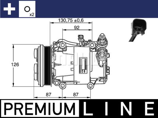 MAHLE ACP 54 000P - Kompresors, Gaisa kond. sistēma adetalas.lv