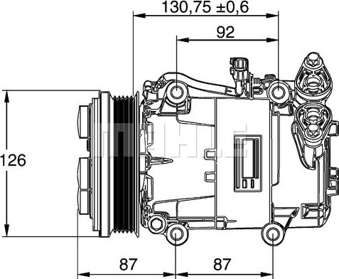 MAHLE ACP 54 000P - Kompresors, Gaisa kond. sistēma adetalas.lv