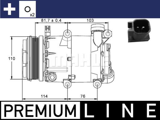 MAHLE ACP 866 000P - Kompresors, Gaisa kond. sistēma adetalas.lv