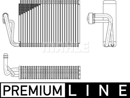 MAHLE AE 52 000P - Iztvaikotājs, Gaisa kondicionēšanas sistēma adetalas.lv