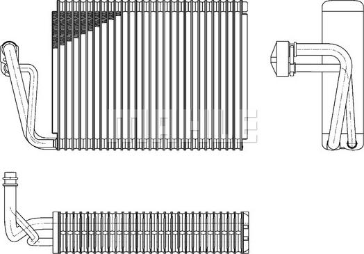 MAHLE AE 52 000P - Iztvaikotājs, Gaisa kondicionēšanas sistēma adetalas.lv