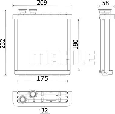 MAHLE AH 298 000P - Siltummainis, Salona apsilde adetalas.lv