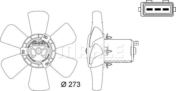 MAHLE CFF 7 000S - Ventilators, Motora dzesēšanas sistēma adetalas.lv