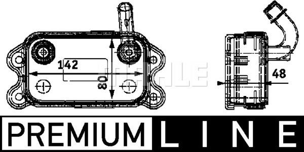 MAHLE CLC 41 000P - Eļļas radiators, Motoreļļa adetalas.lv