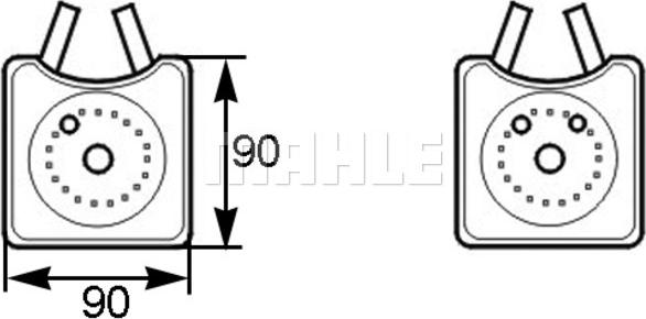 MAHLE CLC 161 000S - Eļļas radiators, Motoreļļa adetalas.lv