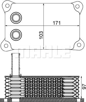 MAHLE CLC 200 000S - Eļļas radiators, Motoreļļa adetalas.lv