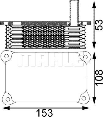 MAHLE CLC 201 000S - Eļļas radiators, Motoreļļa adetalas.lv