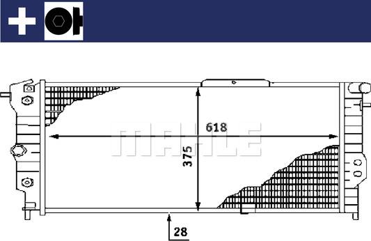 MAHLE CR 440 000S - Radiators, Motora dzesēšanas sistēma adetalas.lv