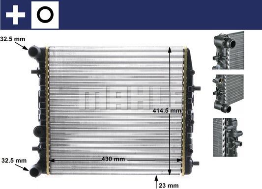 MAHLE CR 454 000S - Radiators, Motora dzesēšanas sistēma adetalas.lv