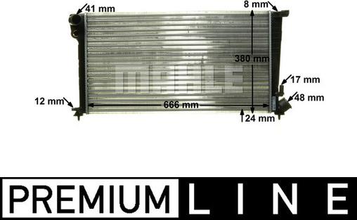 MAHLE CR 433 000P - Radiators, Motora dzesēšanas sistēma adetalas.lv