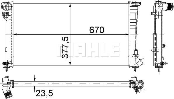 MAHLE CR 433 000S - Radiators, Motora dzesēšanas sistēma adetalas.lv