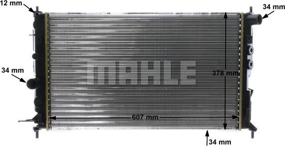 MAHLE CR 562 000S - Radiators, Motora dzesēšanas sistēma adetalas.lv