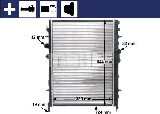 MAHLE CR 515 000S - Radiators, Motora dzesēšanas sistēma adetalas.lv