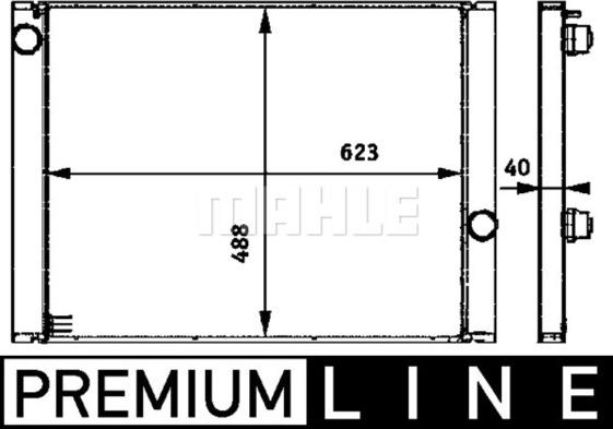 MAHLE CR 582 000P - Radiators, Motora dzesēšanas sistēma adetalas.lv