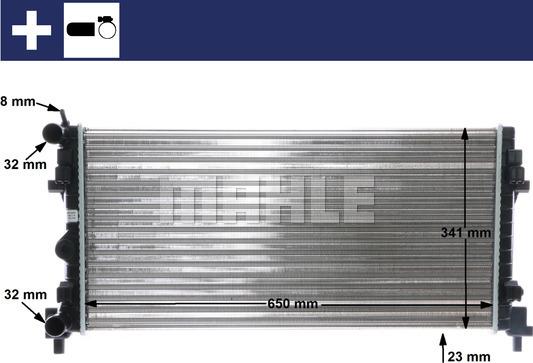 MAHLE CR 1096 000S - Radiators, Motora dzesēšanas sistēma adetalas.lv