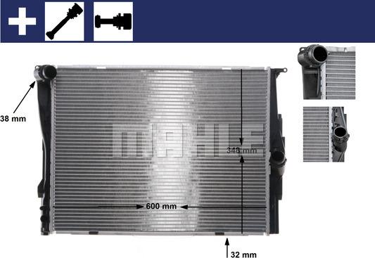 MAHLE CR 1088 000S - Radiators, Motora dzesēšanas sistēma adetalas.lv