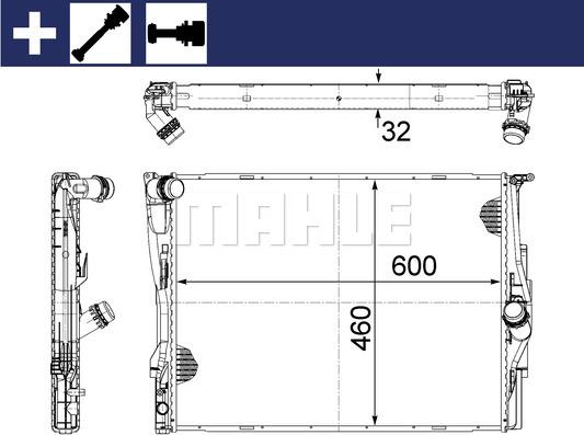 MAHLE CR 1087 000S - Radiators, Motora dzesēšanas sistēma adetalas.lv