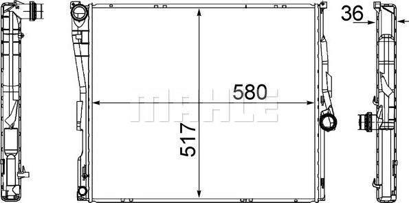 MAHLE CR 1393 000S - Radiators, Motora dzesēšanas sistēma adetalas.lv