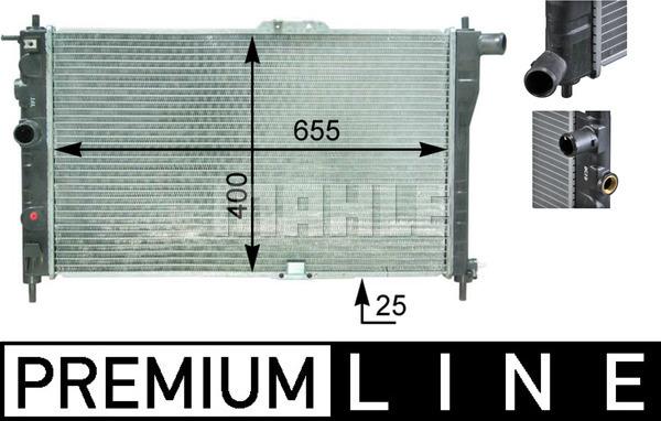 MAHLE CR 1307 000P - Radiators, Motora dzesēšanas sistēma adetalas.lv