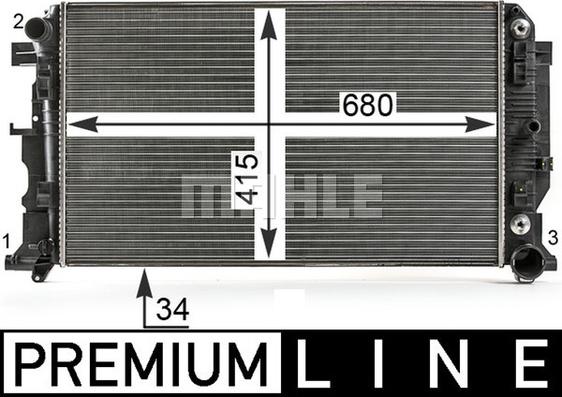 MAHLE CR 12 000P - Radiators, Motora dzesēšanas sistēma adetalas.lv