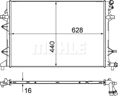 MAHLE CR 855 000S - Radiators, Motora dzesēšanas sistēma adetalas.lv